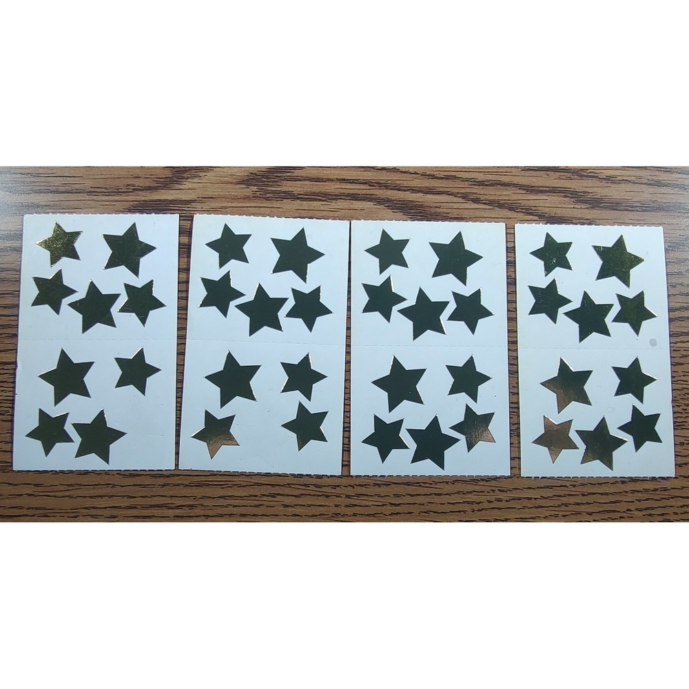 Vintage 1989 Mrs. Grossman's Stickers GOLD FOIL STARS Full Partial Mods S291